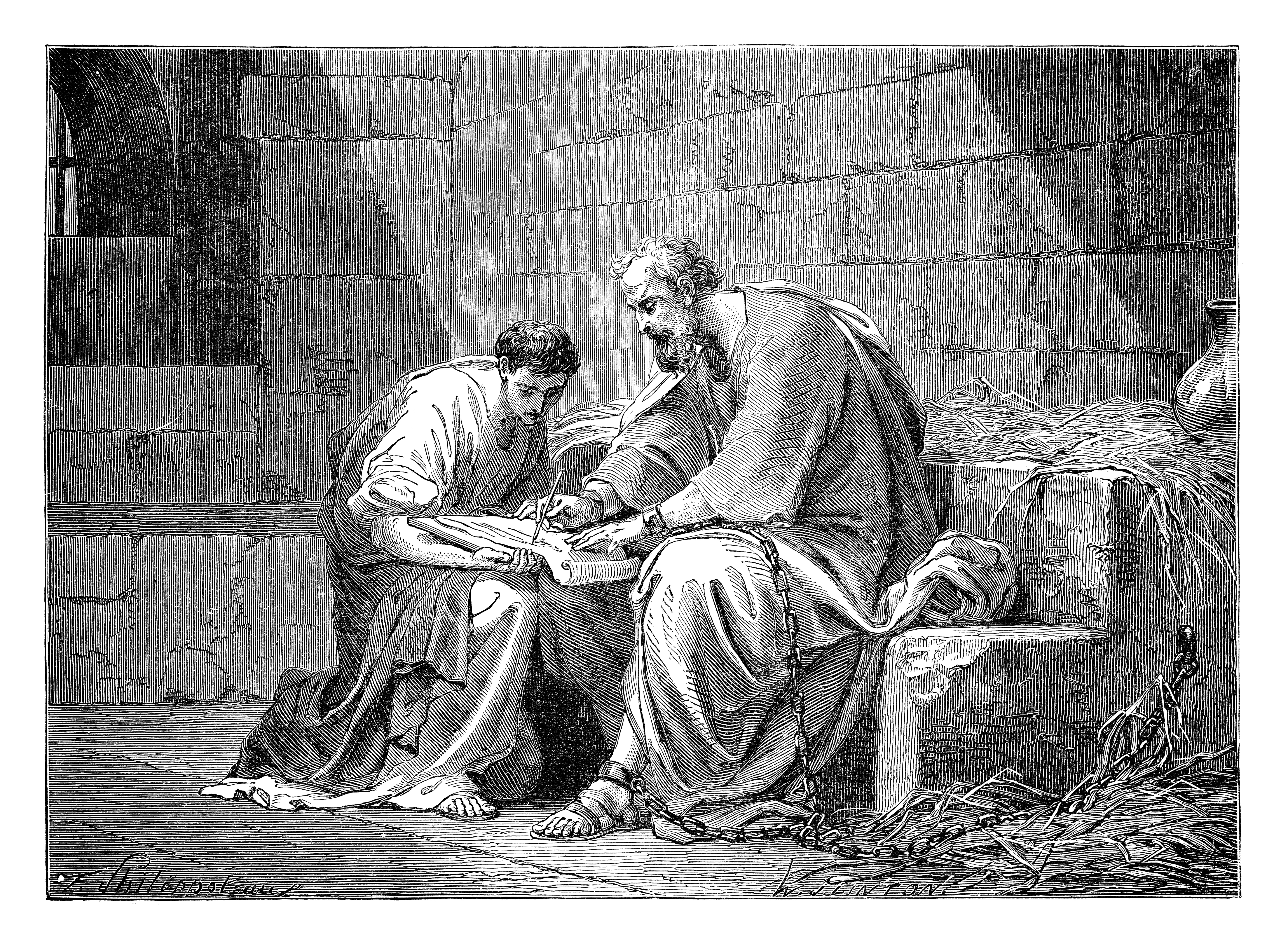 Paul Writing His Epistles In Prison