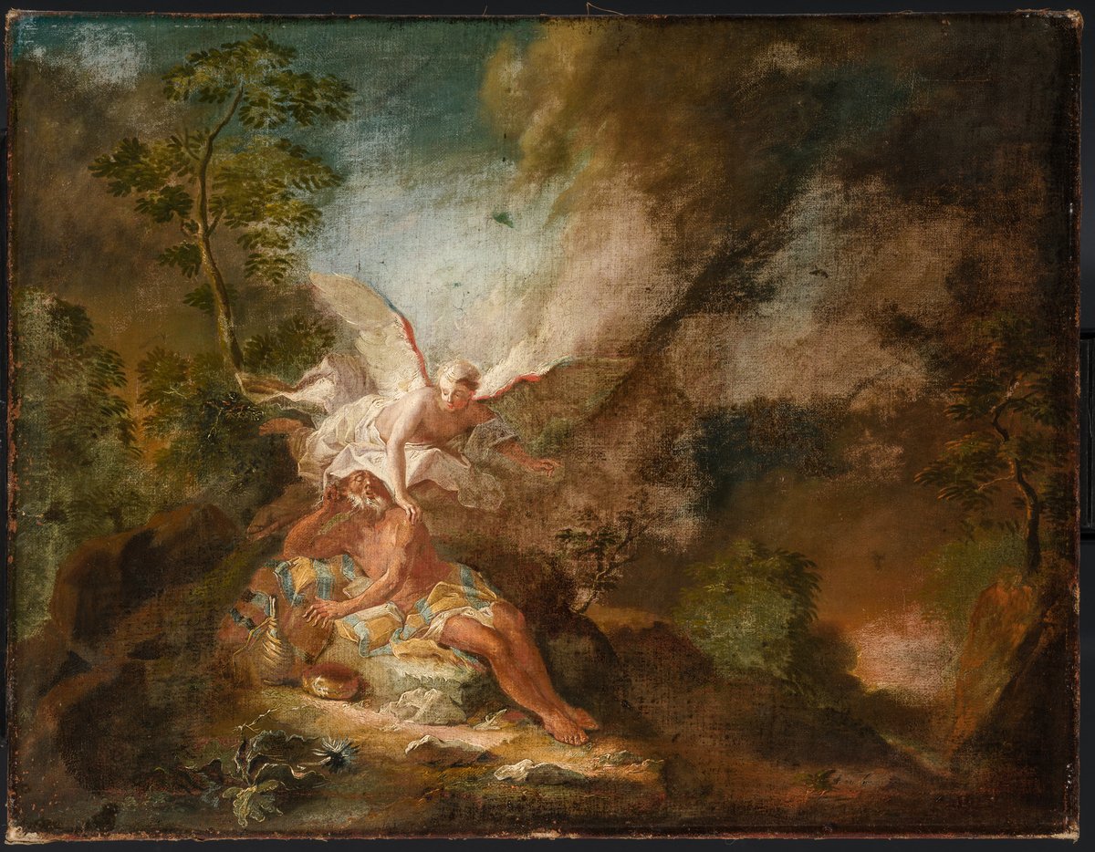 The Angel Wakes Prophet Elijah from his Sleep in the Desert